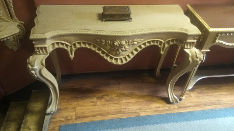 Hand-carved classical console table, lacquer finish, RVK