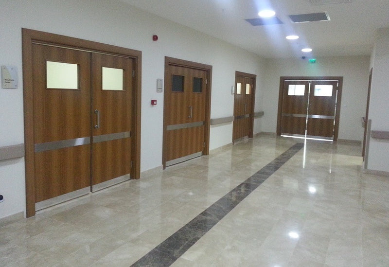 Wooden interior doors, state hospital, Northern Cyprus